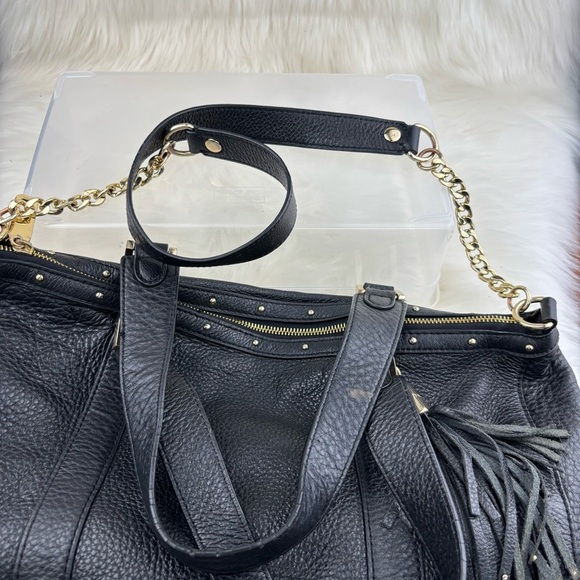 Juicy Couture Black Shoulder Bag with Tassel Detailing - Picture 14 of 14